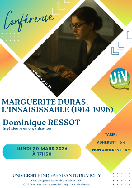Conférence : Marguerite Duras