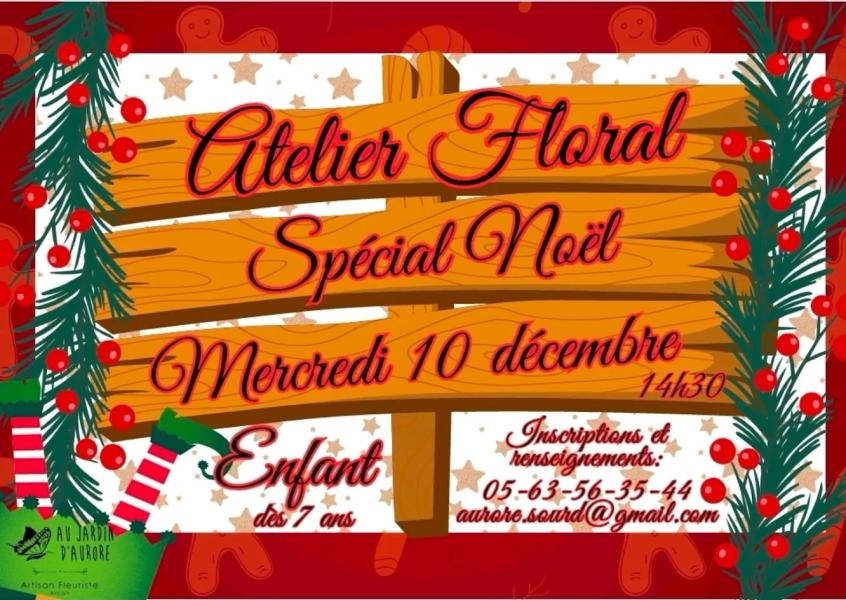 Atelier floral de Noël pour enfants
