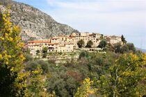 Vue du village de Gorbio