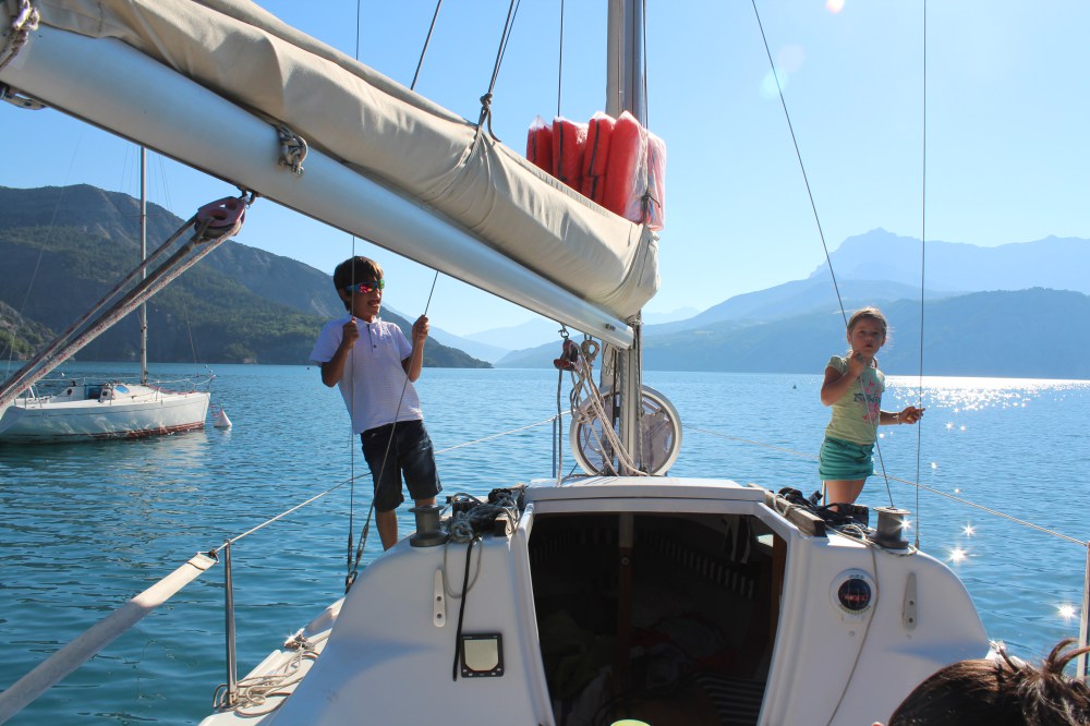 Serre-ponçon à la voile