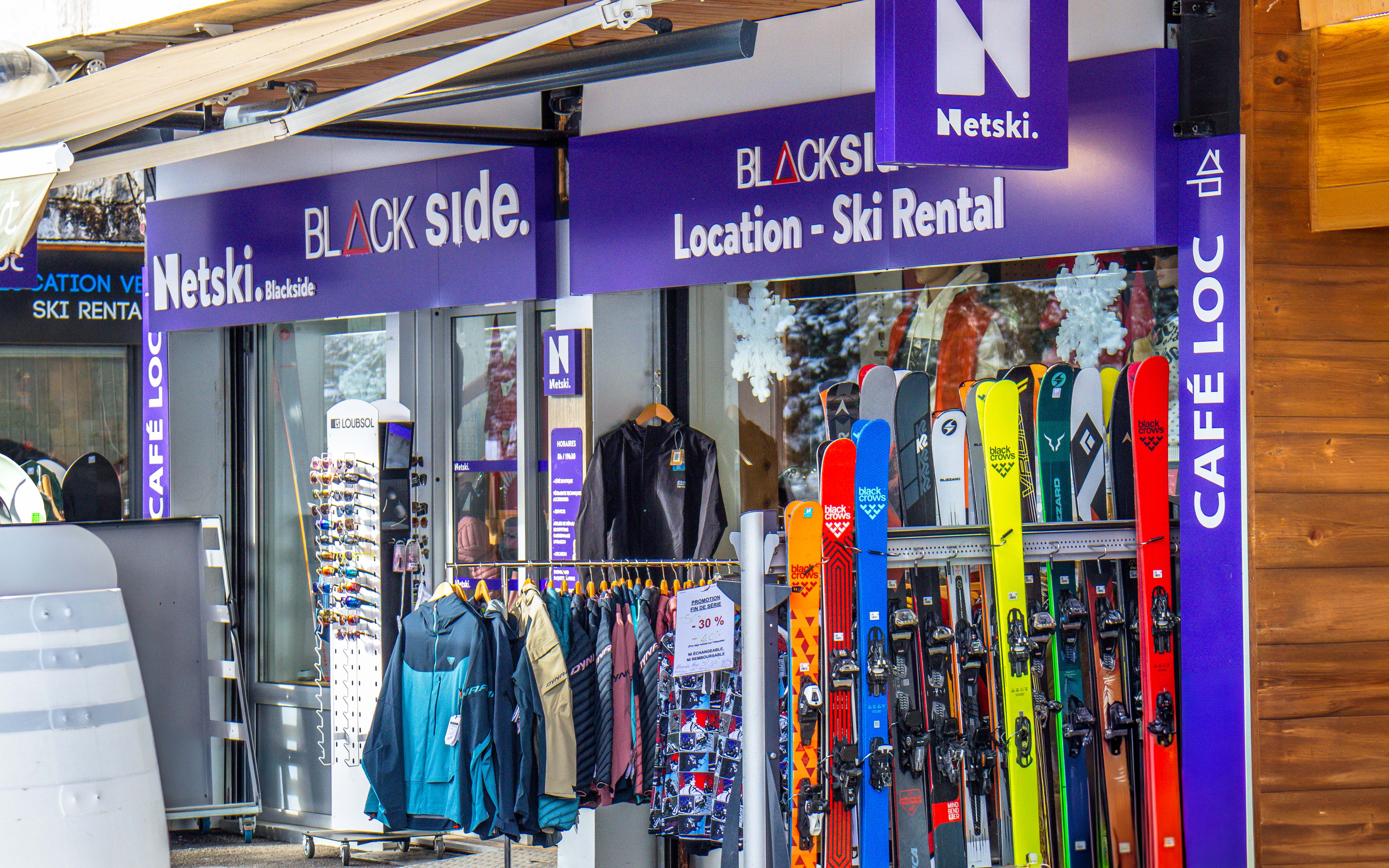 Winter shop front