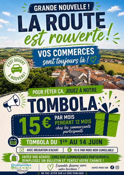 Tombola des commerces d'Alban