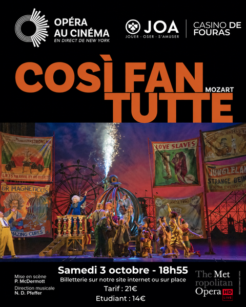Opéra au Casino : Cosi Fan Tutte