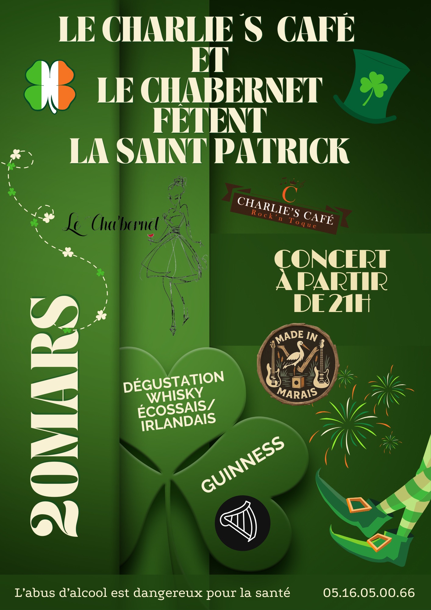 La Saint Patrick au Charlie's café