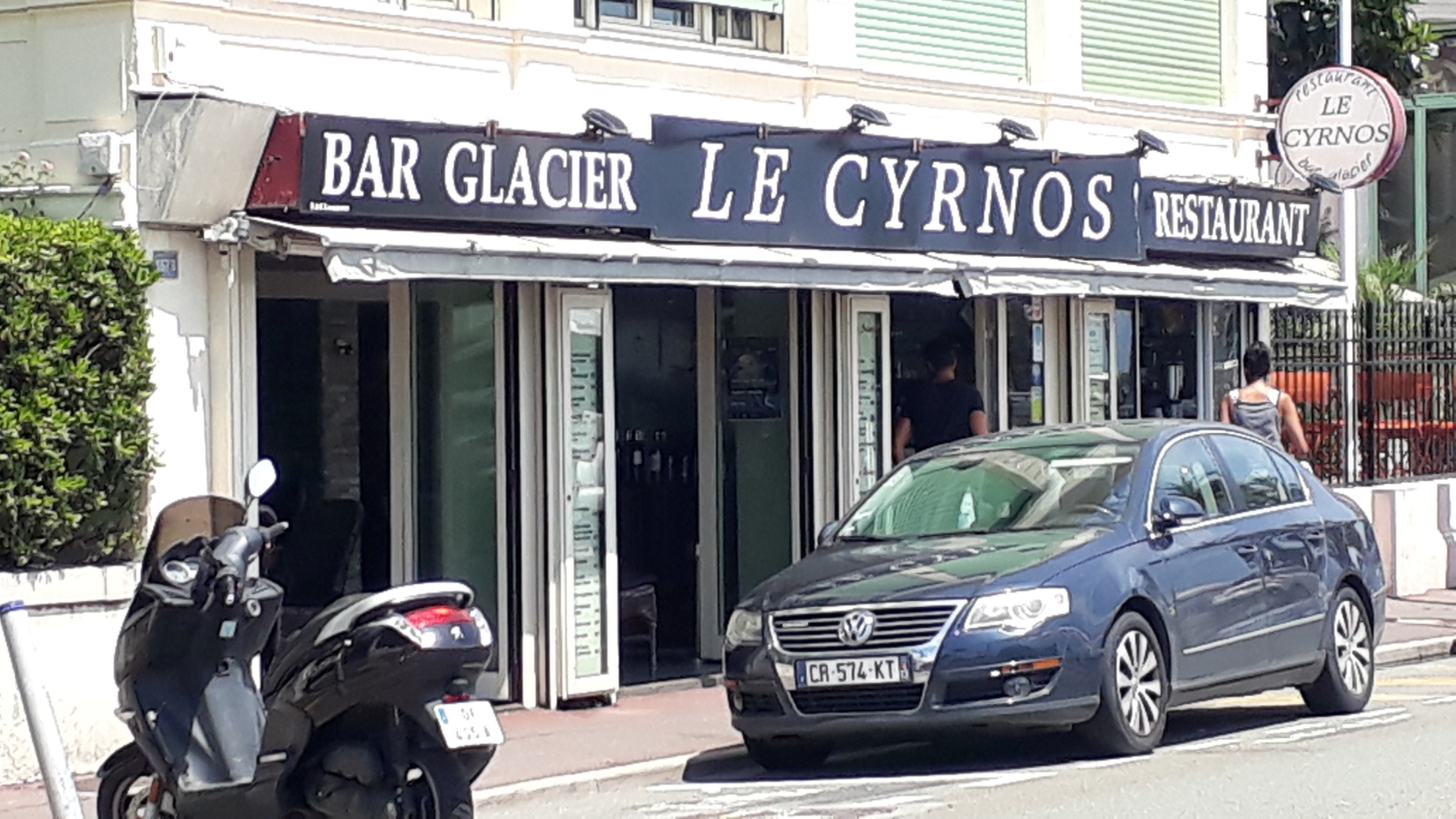 Façace/entrée du restaurant Le Cyrnos