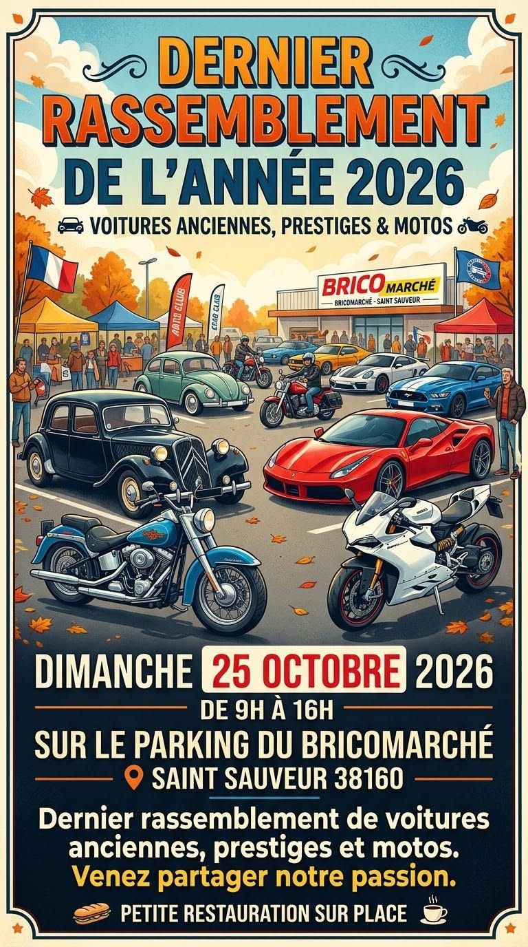 Rassemblement voitures anciennes_Saint-Sauveur