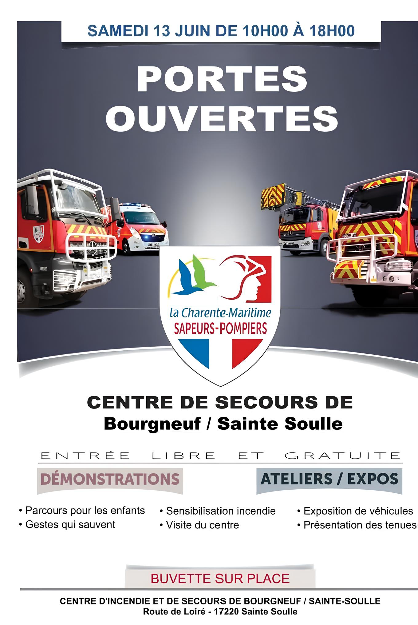 Journée Portes Ouvertes - Centre de Secours Bourgneuf / Sainte-Soulle