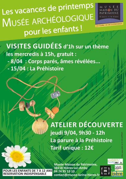 Visite guidée pour enfant : La Préhistoire au musée archéologique de Hières sur Amby_Hières-sur-Amby