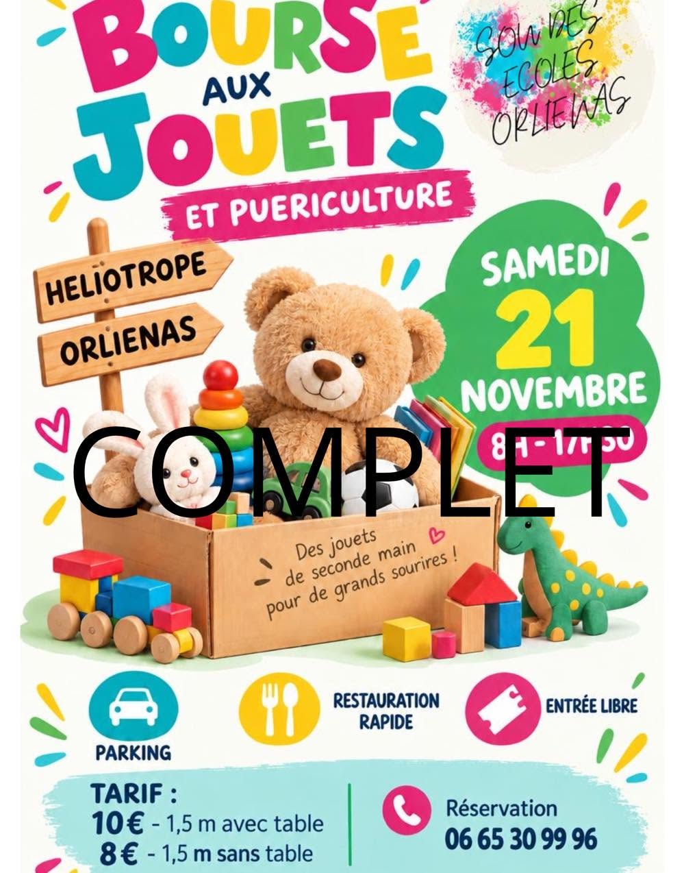 Bourse aux jouets & puériculture_Sou des écoles_Orliénas
