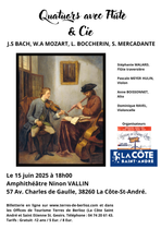 Concert Quatuors avec flûte et Cie_La Côte-Saint-André