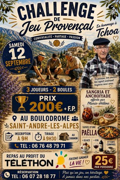 Challenge Jeu Provençal 