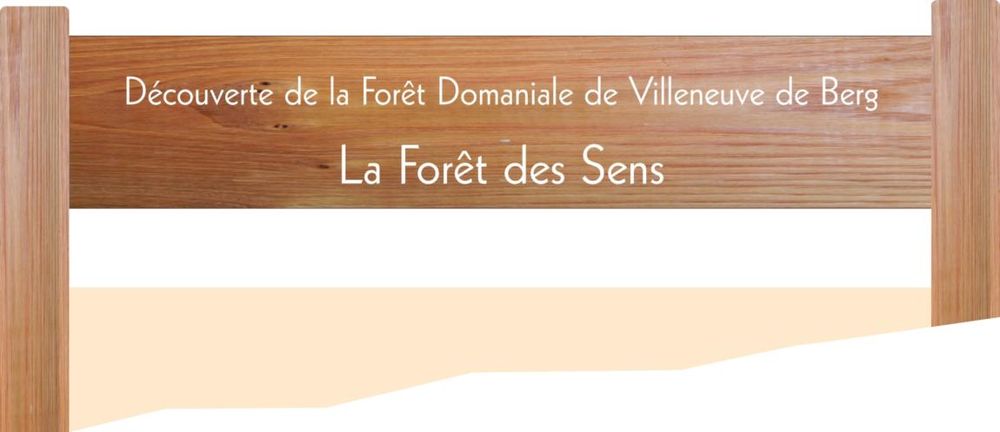 Foret des Sens - Panneau intitulé