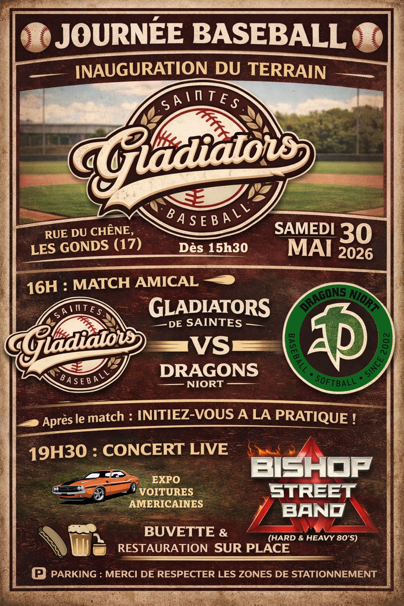 Grande Journée Baseball du club des Gladiators de Saintes