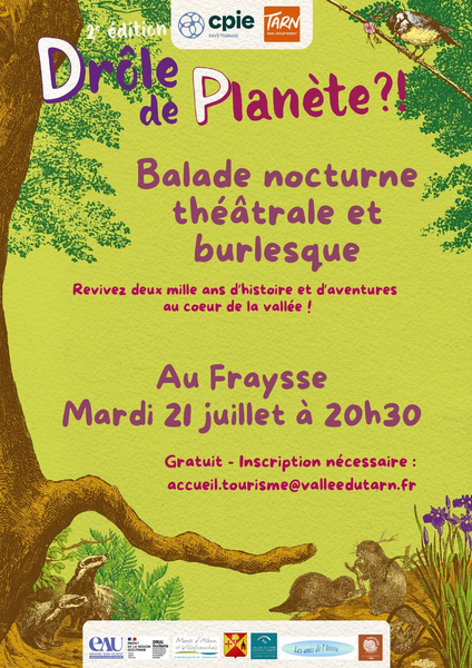 2ème édition de Drôle de Planète : Balade nocturne théâtrale et burlesque