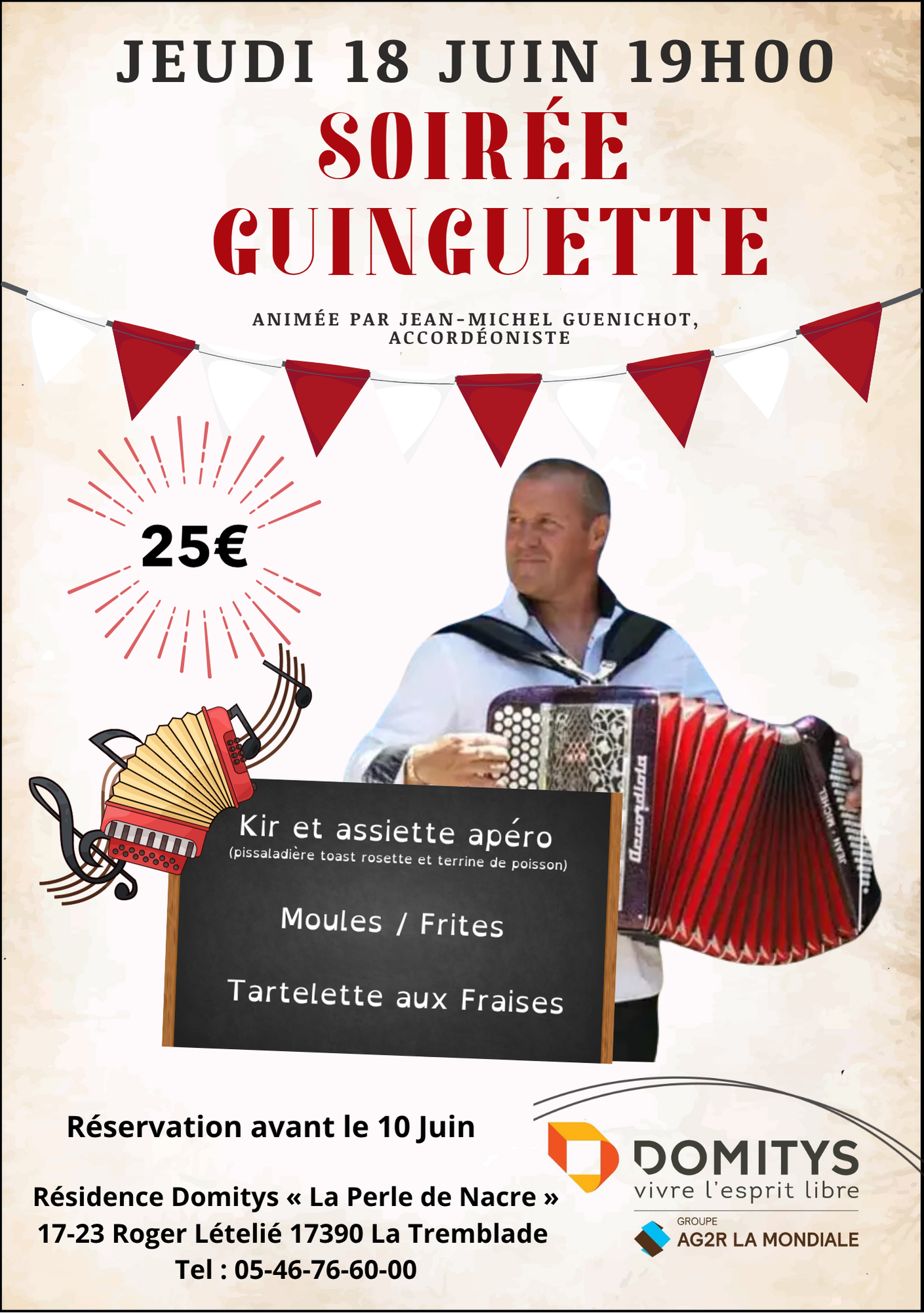 Soirée guinguette - Résidence Domitys