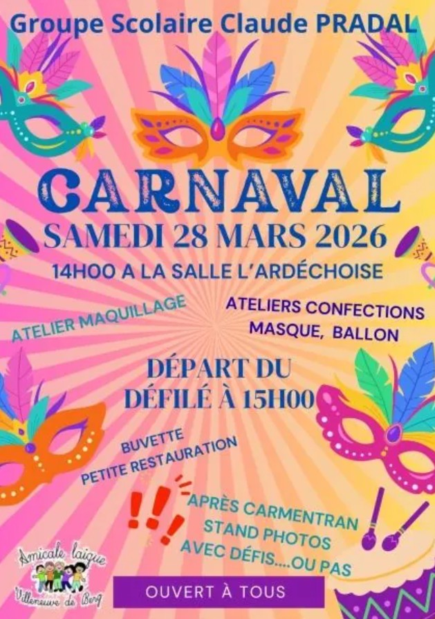 Carnaval du Groupe Scolaire Claude Pradal