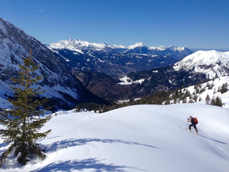 Ski de randonnée vers la Golèse_Samoëns