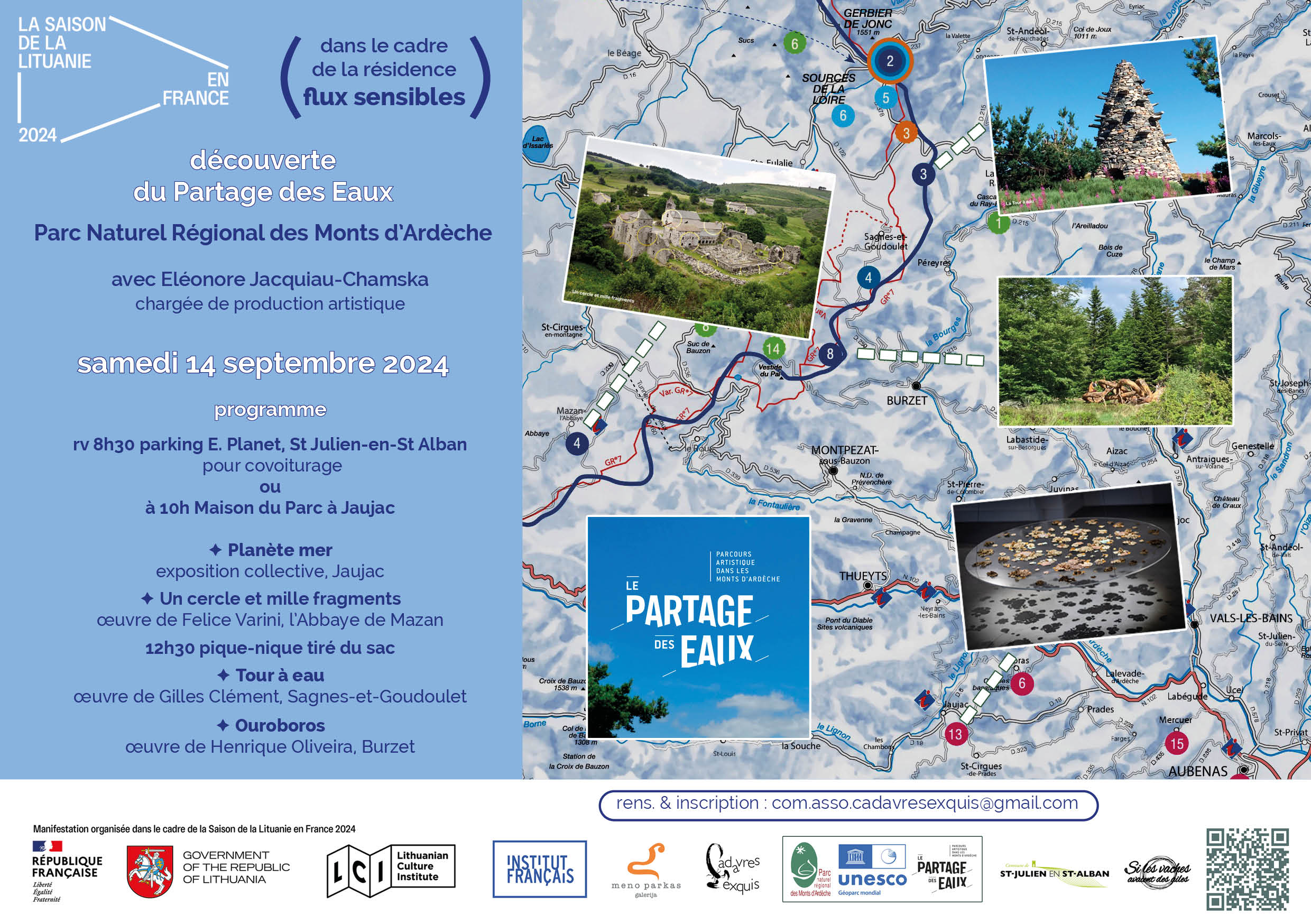 Alle leuke evenementen! : Balade commentée dans le Parc des Monts d'Ardèche et découverte du partage des eaux