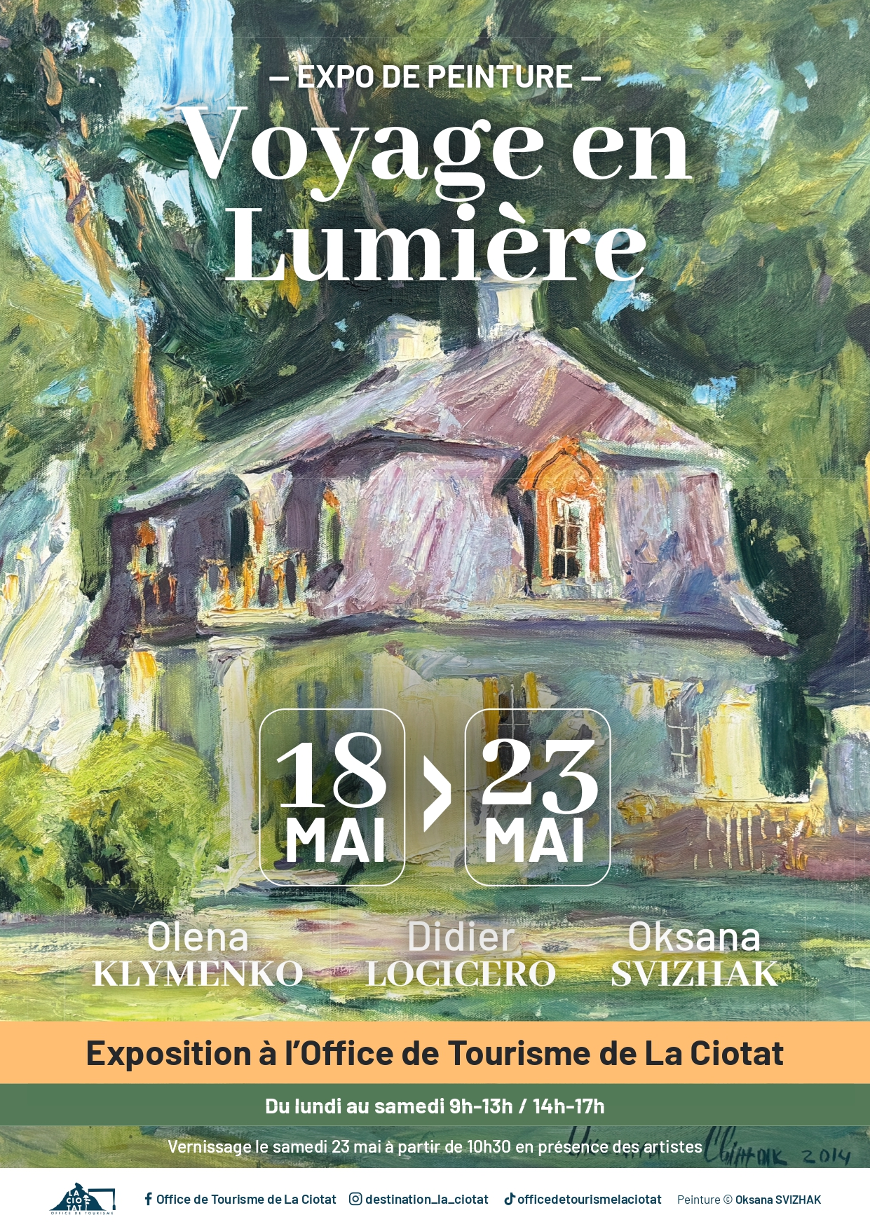 Exposition de peintures Voyage en lumière