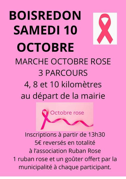 Marche Octobre Rose à Boisredon