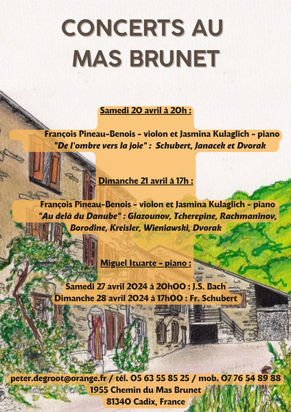 Concerts du Mas Brunet : Miguel Ituarte - piano