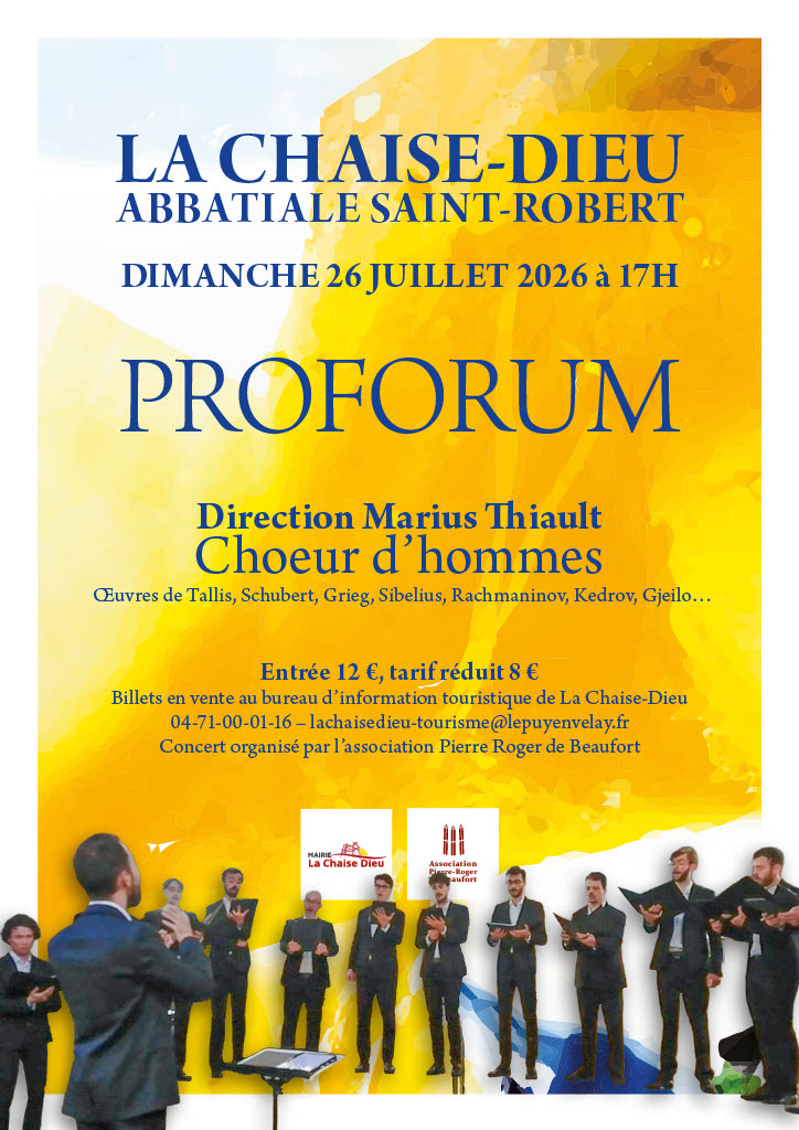 Concert « Proforum » : chœur d'hommes