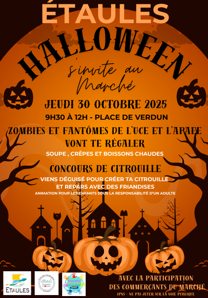 Halloween s'invite au marché