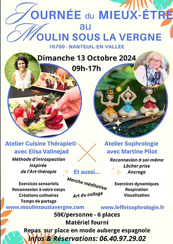 Journée du mieux Etre Cuisine Thérapie & Sophrologie