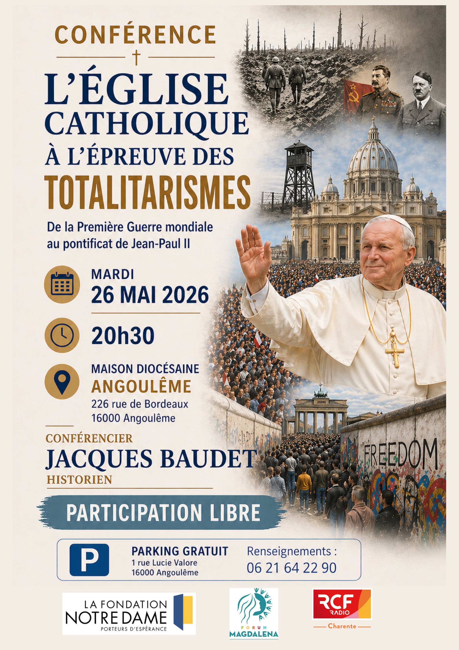 Conférence - L’Église catholique à l’épreuve des totalitarismes