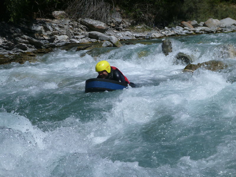 Pratiquant d'hydrospeed