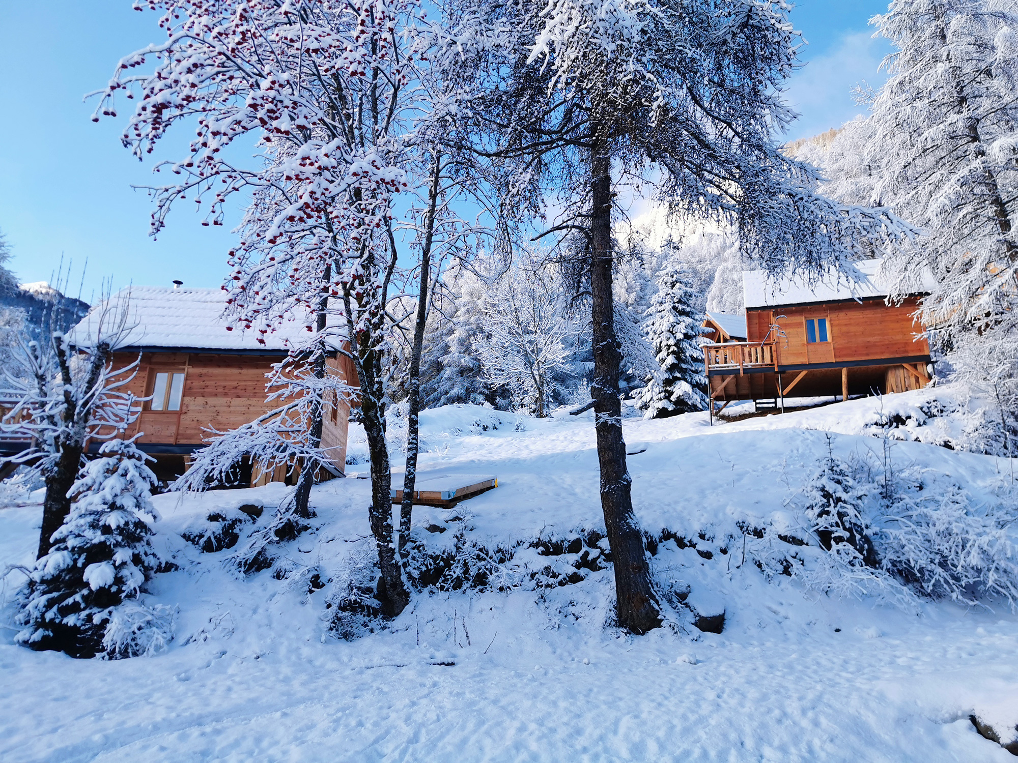 Les Cabanes du Domaine de l'Esperluette - Hébergement insolite au Lauzet-Ubaye