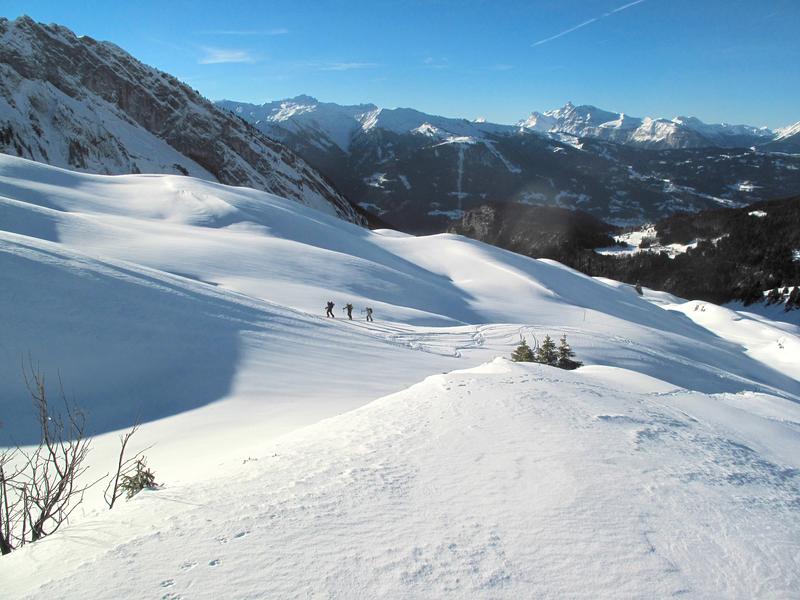 Ski de randonnée vers la Golèse_Samoëns