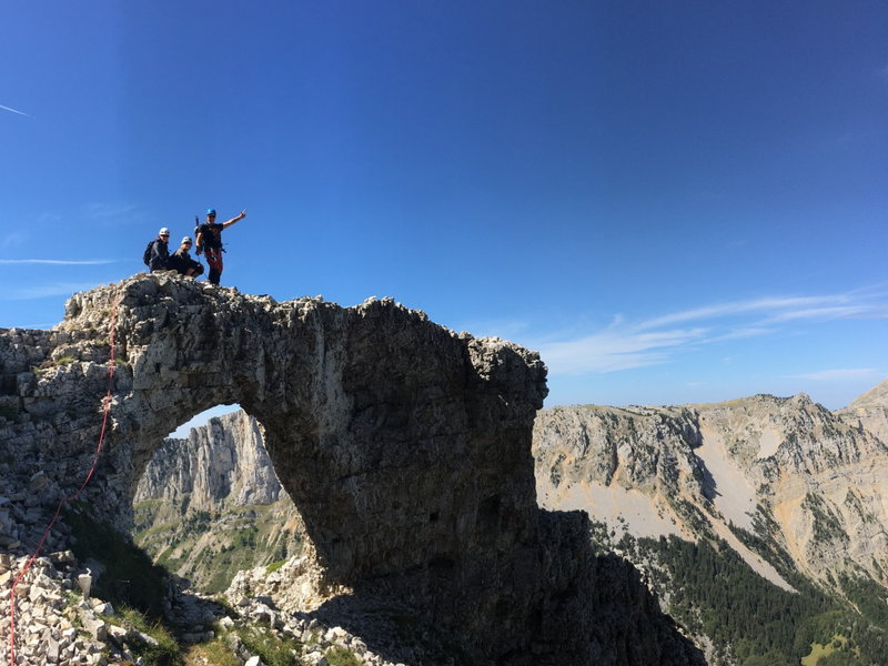 Alpinisme au Mont Aiguille avec le Bureau des Guides Diois-Vercors - Romeyer