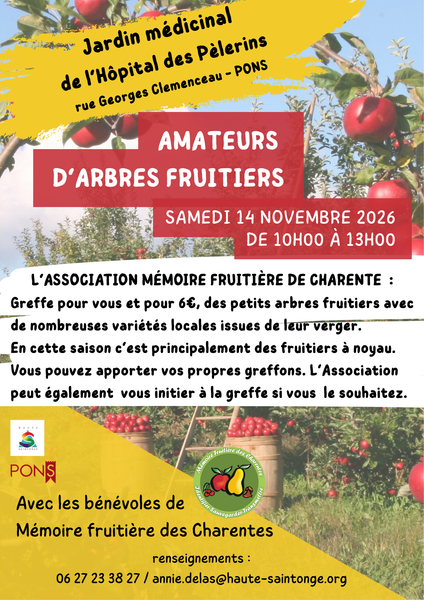 Atelier greffage au Jardin des plantes médicinales