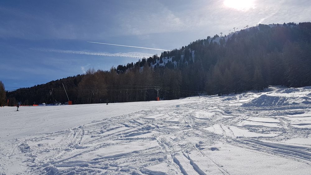 Zone débutant avec le téléski de l'écureui