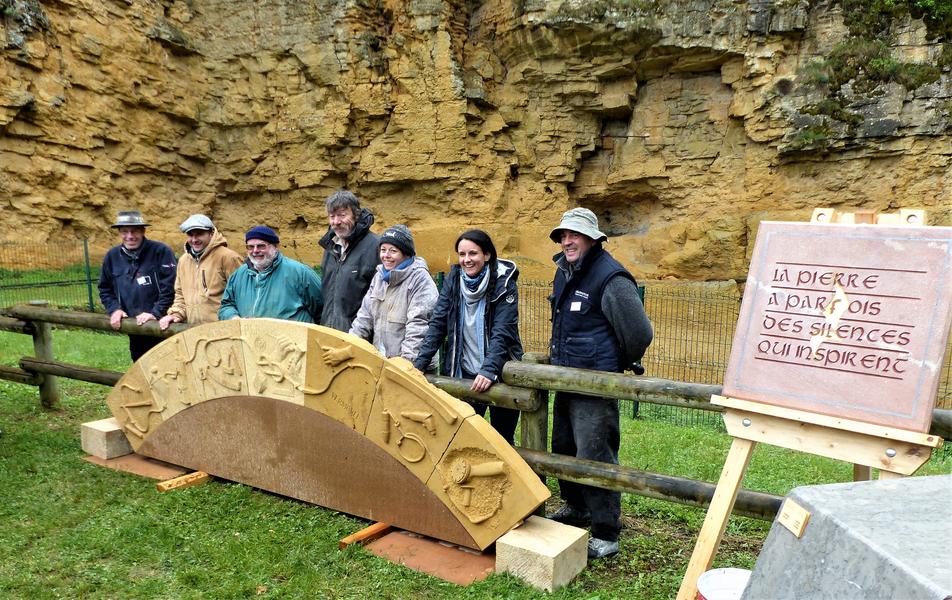 L'arche de la prochaine salle voûtée enterrée