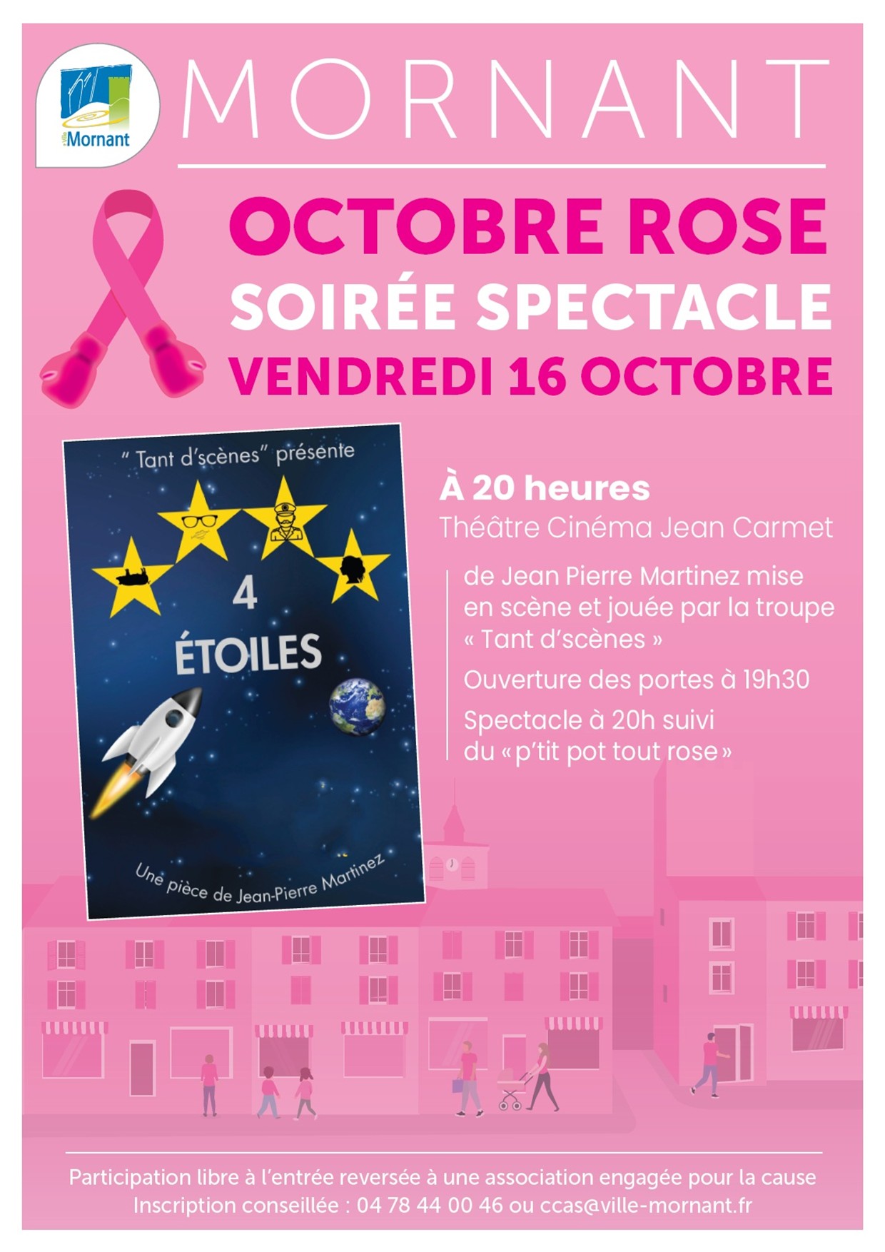 Soirée spectacle : octobre rose_Mairie_Mornant