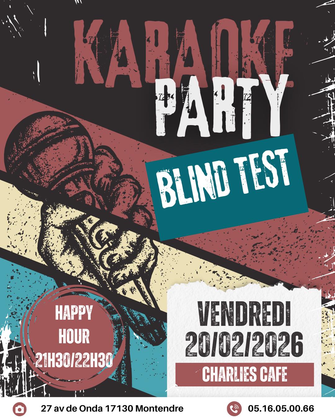 Karaoké et blind test au Charlie's café