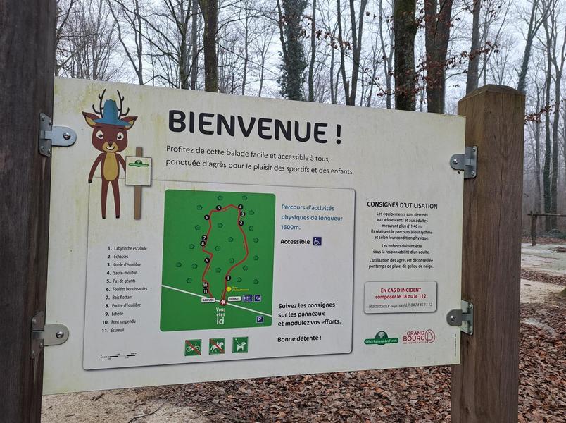 Balade et parcours d'activités en forêt de Seillon_Péronnas