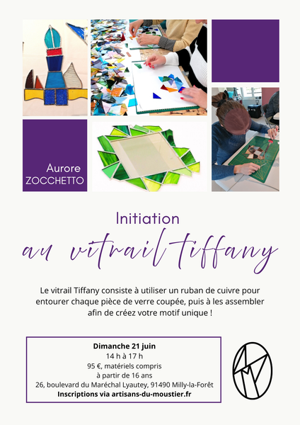 Initiation au vitrail Tiffany_Milly-la-Forêt