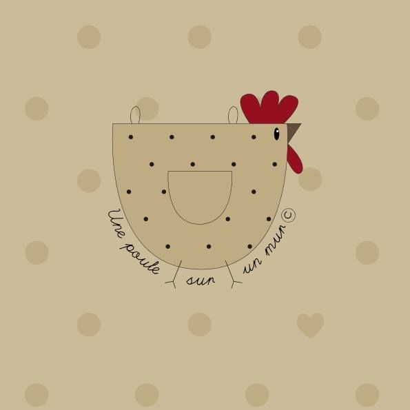 Une Poule sur un Mur