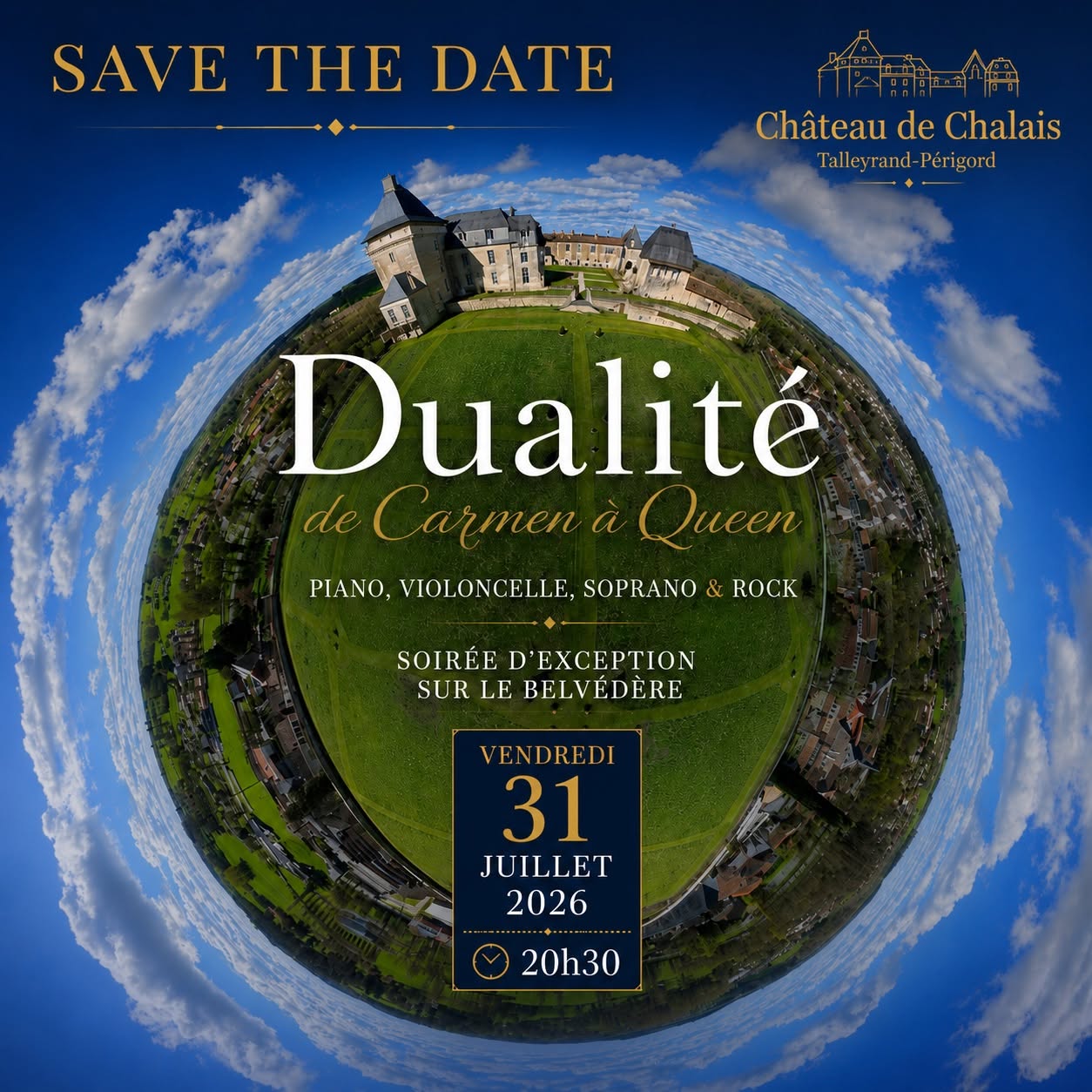 Concert Dualité de Carmen à Queen - château de Chalais