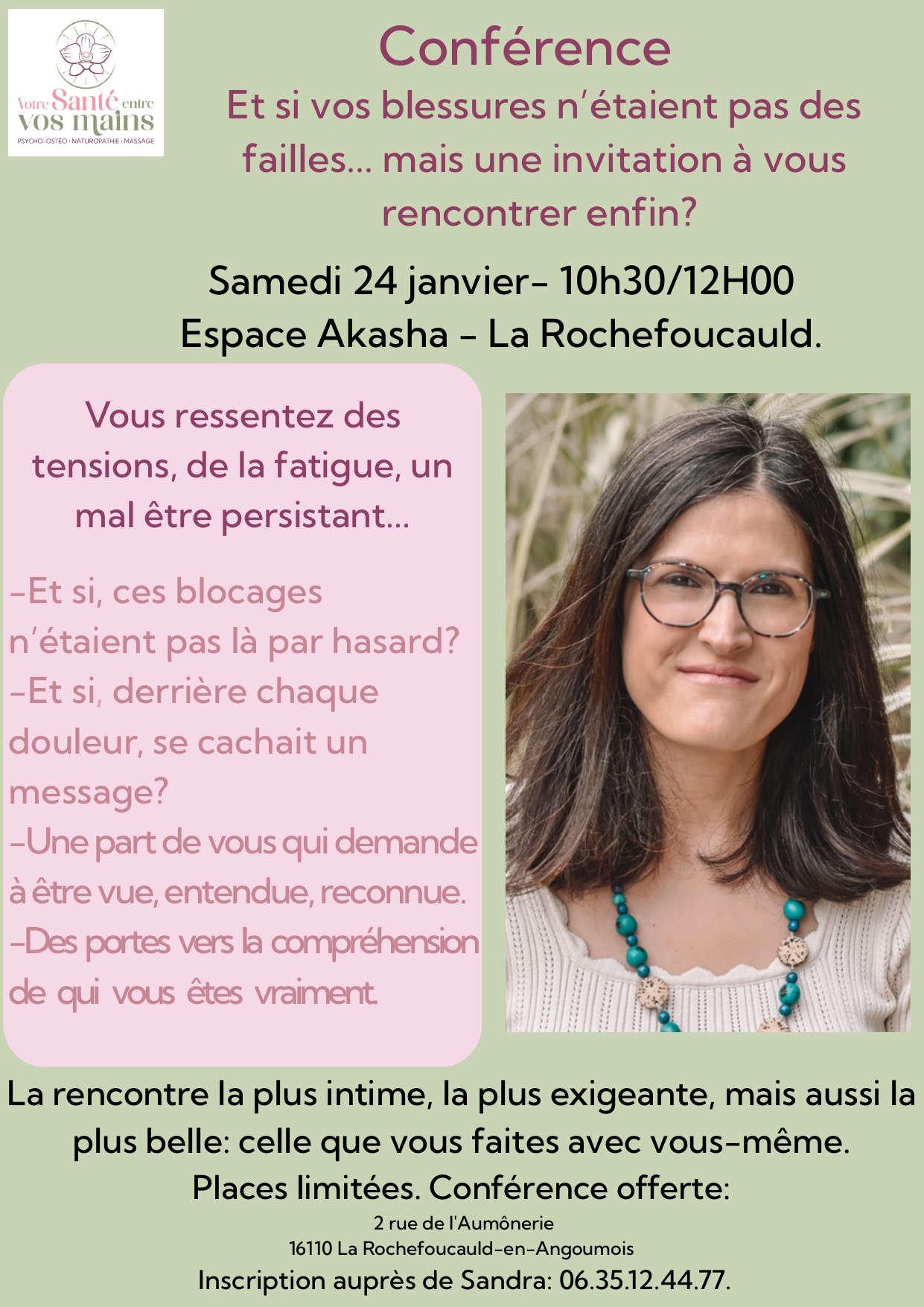 Conférence sur la libération des émotions