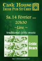 Concert : Celtic Bears au Cask House_Saint-Chef