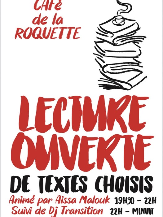 Lecture ouverte au Café de la Roquette