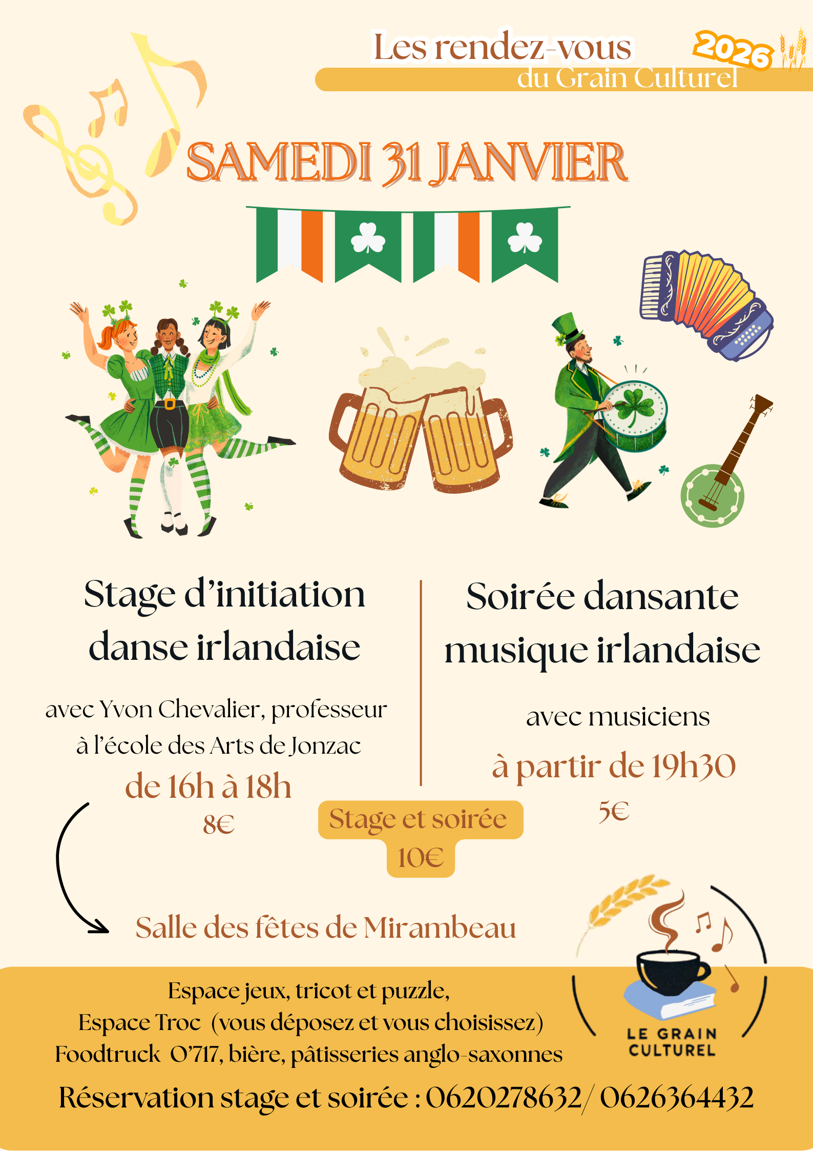 Initiation danse irlandaise et soirée