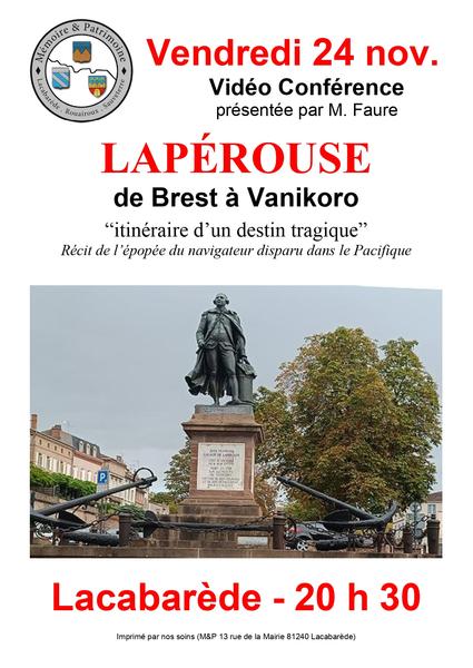 Conférence : Lapérouse de Brest à Vanikoro, l’itinéraire d’un destin tragique 