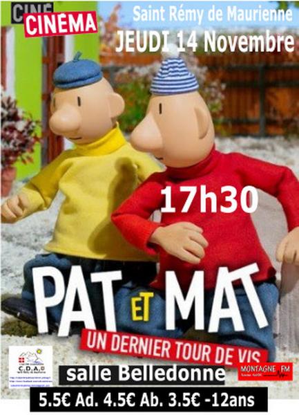 Cinébus : Pat et Mat, dernier tour de vis Le 14 nov 2024