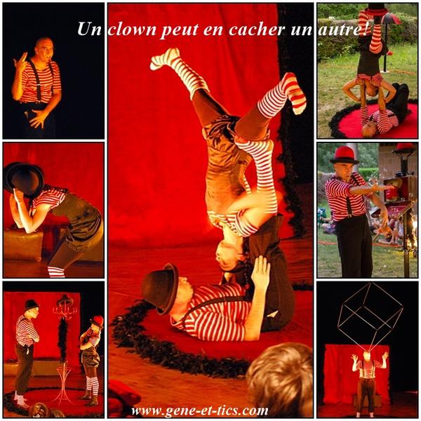 Image mélange photo un clown