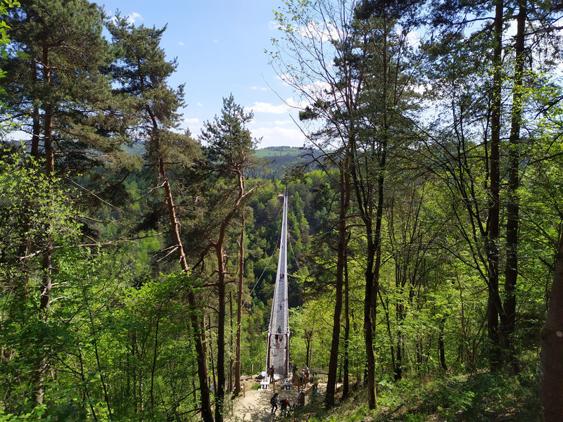 Arrivée à la Passerelle des Gorges du Lignon
